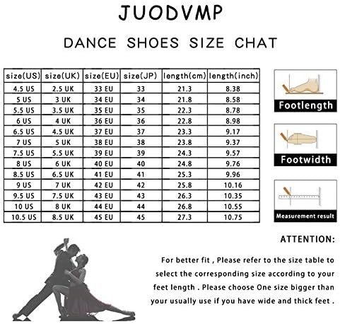 Juodvmp Women & Men Lace-up Латински танцувачки чевли Вежбајте затворен пети сала за модерни салса танцувачки перформанси за