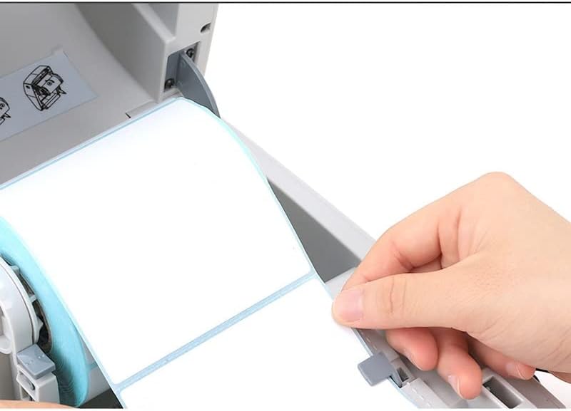 DHTDVD Мала етикета печатач мобилен USB сина сина 58мм термичка налепница за печатач со повеќе прием