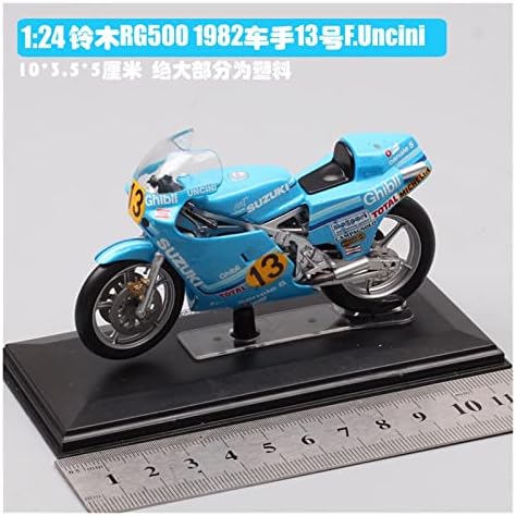 Возила на моделот на скала на Apliqe за 1:24 Suzuki RG500 No. 5 M.lucchin Симулација мотоцикл модел играчки кул модел украс