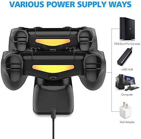 Coodio ЗА PS4/слим/Pro Игра Контролер Џојпад Џојстик Рачка USB Полнач Брзо Полнење Пристаниште Станица За Playstation 4