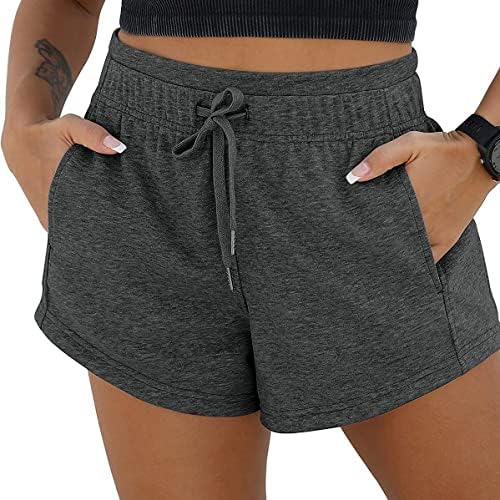 Giligege Sharts actensенски женски високи половини обични џебни панталони лабави права нога модна спортска завој панталони велосипедистики