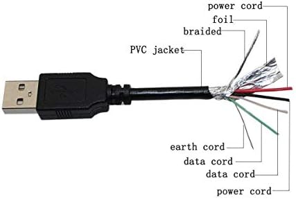 Кабел за напојување со кабел за напојување со USB полнач за црна кутија LCD табла Dashcam DVR камера
