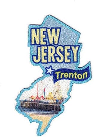 Трентон Newу Jerseyерси Државен облик Капитол Сити железо на печатена лепенка
