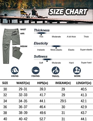 Машки Пешачки Панталони Кабриолет Со Патент Лесен Водоотпорен Брз Сув Риболов На Отворено Патување Сафари Кампување