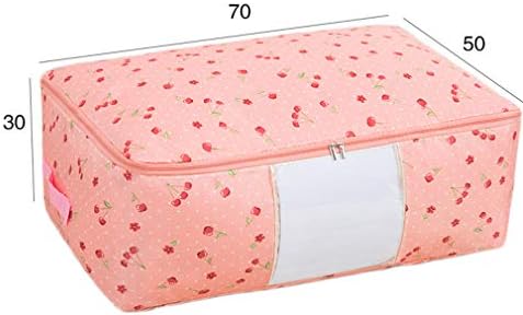 Нунуби Розова Цреша Голем Капацитет Облека Чување Торба Организатор Пакет на 2,Одлично За Ќебиња, Постелнина, Преклопуваат Со