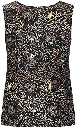 Дами Викторија Ками резервоарот маичка без ракави V вратот памук графички врвен елек кошула тинејџерски девојки si