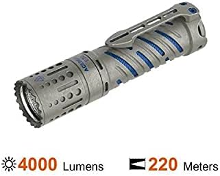 AceBeam E70 Titanium LED Flyl Flers -4000 Lumens -up до 220 метри фрлете 6500k ладно бело -батеријата не е вклучена