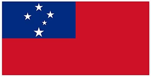 Налепница за налепница на знамето на Западна Самоа 6 x 3
