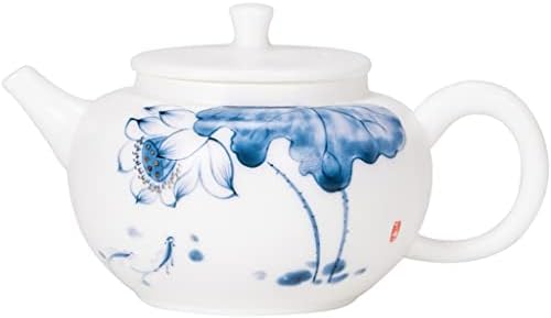 Mmllzel Unglazed рачно насликан керамички чајник Кунг Фу чај сет со филтер за сингл сак цртање златен чај