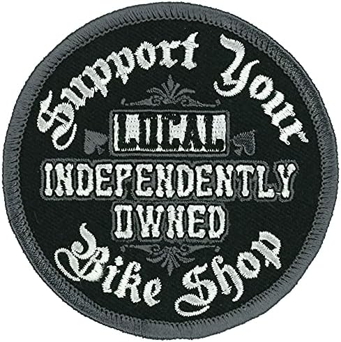 Независно сопственост Поддршка на вашата локална продавница за велосипеди, лепенка - висока конец на железо запечатена запечатена