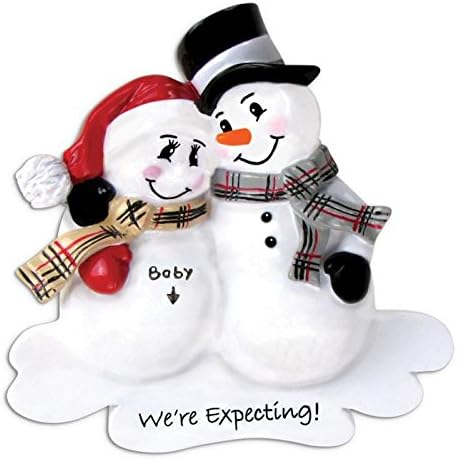 Поларен Х очекуваме парови на снежен човек персонализиран Божиќен украс