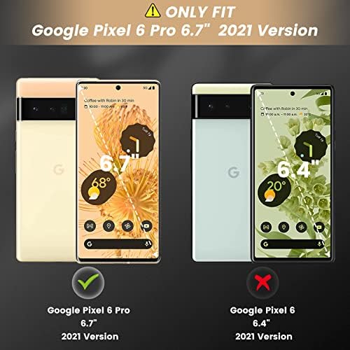 Infiland Pixel 6 Pro Clear Case со дополнителна рамка во боја на метална боја, тенок заштитен телефонски капак компатибилен