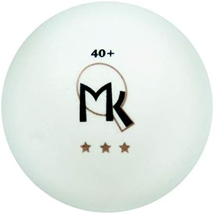 Мартин Килпатрик 3 starвездени топки за тенис - 6 пакувања - 40мм пинг -понг топки - Бели - Поли пинг Понг топки - Одличен квалитет