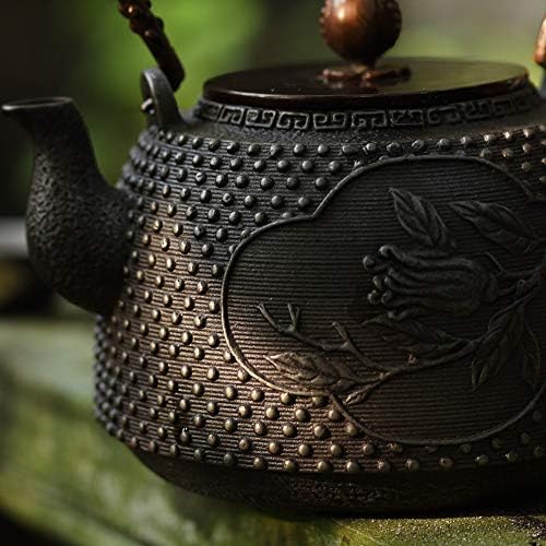 Ironелезен чај котел од железо, правејќи железо тенџере со голем капацитет кунг фу чај постави чај, правејќи чај чај церемонија