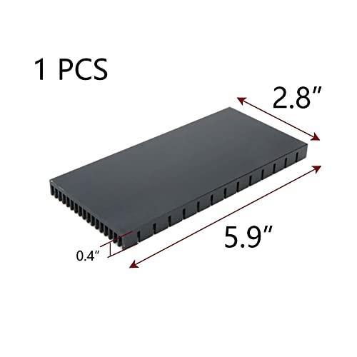Pufguy алуминиумски топлински мијалник ладилник перка 5,9 x2.8 x0.4 за 3Д печатачи PCB табла LED матична плоча-1 pccs