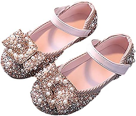 Детски чевли бисери ригистони кои сјаат деца принцези чевли бебе девојчиња за девојчиња за девојки со големина на девојки со