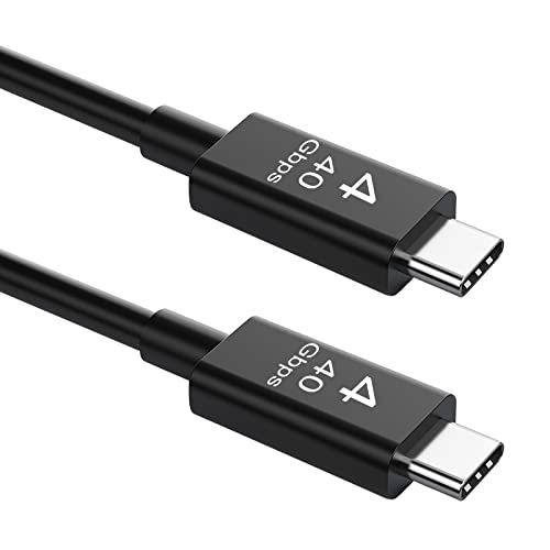 USB4 Кабел 1.6 ft [USB-АКО Е Сертифициран], 40gbps пренос На Податоци, 8k Видео Поддршка, USB Тип C Компатибилен Со Thunderbolt