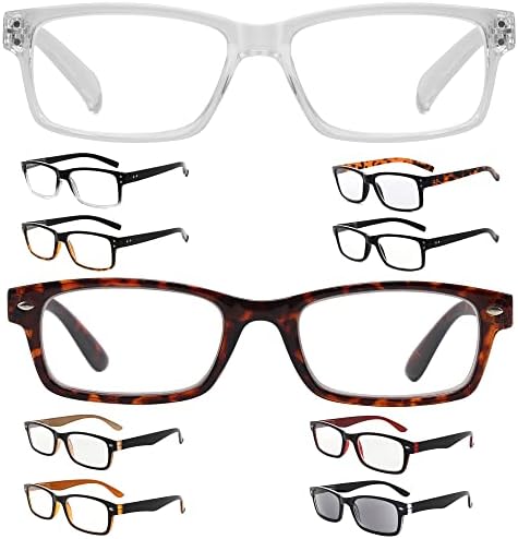 Очила Заштедете 10% На Комплет 5 Пакети Класични Очила За Читање За Мажи и 5 Пакети Пролетни Шарки Читатели +0,50