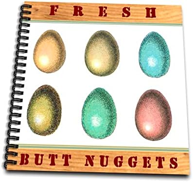 3DROSE грутки на свеж задник - смешен хумор за земјоделство со пилешко јајца - јајца. - цртање книги