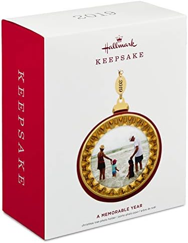 Hallmark Keepsake Christmas Ornament 2019 датира од незаборавна годишна рамка за фотографии, метал