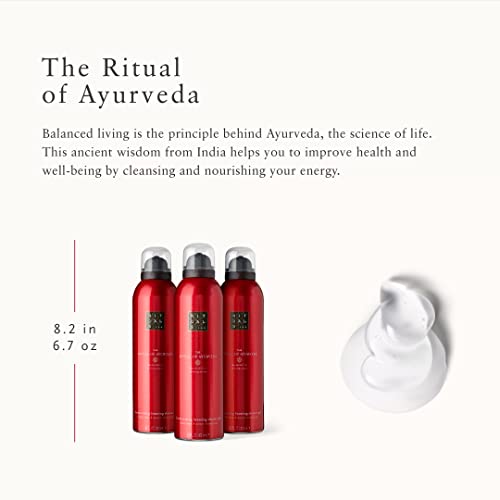 Ритуали Ајурведа Ребаланс за пенење Гел за туширање - миризливо миење на телото со индиско роза и слатко масло од бадем - 6,7 fl Oz