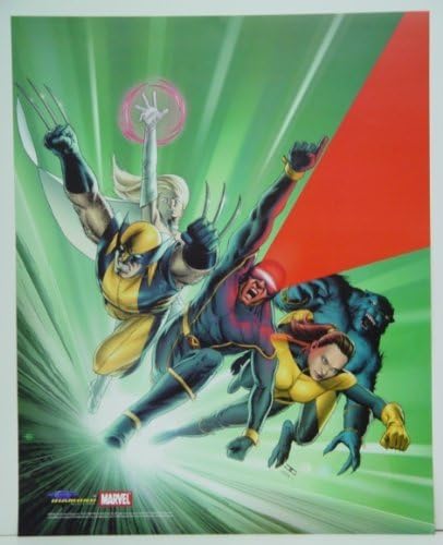 X-Men Marvel Comic Poster 16 x 20 инчи Волверин theверот Киклоп невреме Jeanан Греј