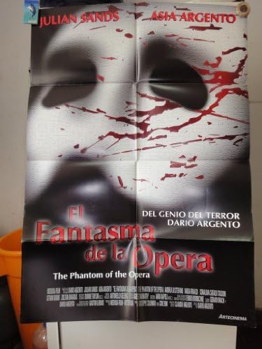 Оригинален постер за мексикански филм Фантом на операта Ел Фантазма де ла Опера Дарио Аргенто