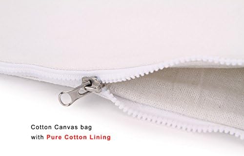 Јингкор 2-Пакет Памук Платно Патент Козметичка Торба Шминка Торби Алатка Организатор Со Памук Поставата