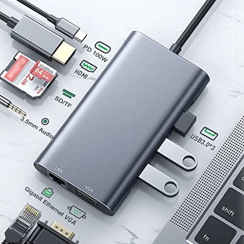TFIIEXFL USB C Центар Тип C 3.1 до 4k RJ45 LAN ETHERNET USB3. 0 Адаптер Приклучок За Air Pro Компјутер Додатоци