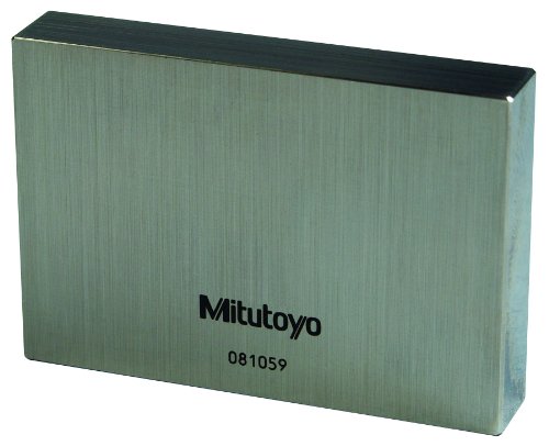 Mitutoyo 611224-51B челик правоаголен блок со лигавски со термички податоци за експанзија, ASME одделение k, 16 Должина