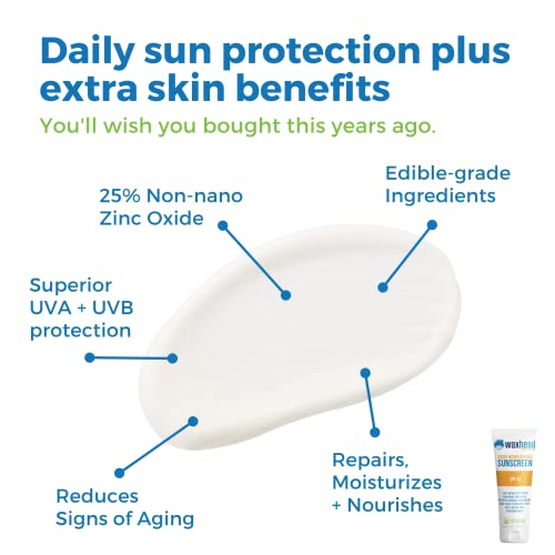 Mineral Sunscreen Waxhead - Детска сончање, нема да изгори очи, еколошки, тетоважа за сончање, не токсична, биоразградлива,