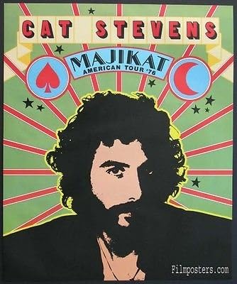 Кат Стивенс Гроздобер Оригинален постер на турнејата Маџикат 1976 година