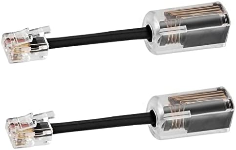 Teckeen 2x златен позлатен телефонски кабел за приклучок Detanglers 360 степени ротирачки фиксни вртливите вртливи вртливи вртливи кабел
