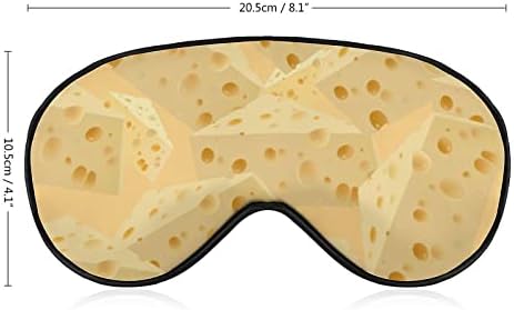 Модела на сирење мека маска за очи Ефективно засенчување маска за засенчување удобност слепило со еластична лента за прилагодување