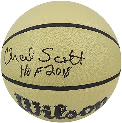 Чарли Скот потпиша Вилсон Голд НБА кошарка w/HOF 2018 - Автограмирани кошарка