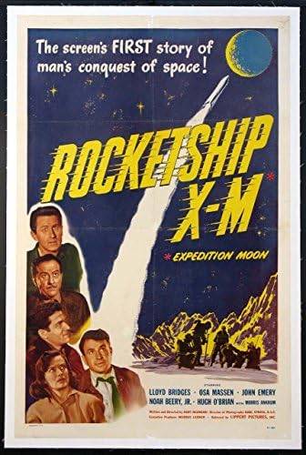 Rocketship X-M рана надворешна вселенска научна фантастика 1950 оригинал 27x41 постер за еден лист филм