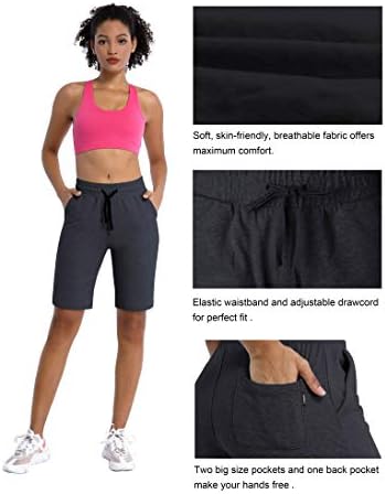 Bubbllelime 5 /10/19 Women'sенски џогери панталони Јога салон Бермуда шорцеви тренингот што работи еластични џебови на половината