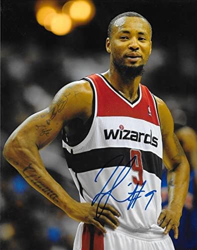 Рашард Луис потпиша Волшебници во Вашингтон 8x10 Фото автограмирани - Автограмирани НБА фотографии