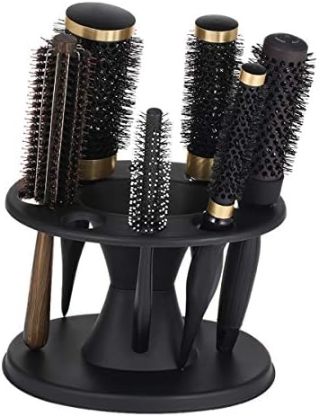 Домаќински тркалезни алатки за коса стојат, салони за четки за ножици со железо ролна додатоци држачи за стилизирање на коса