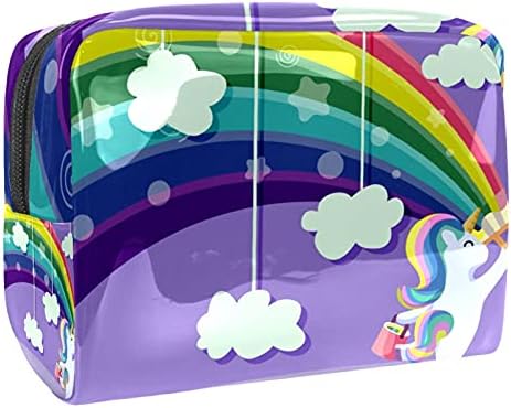 Магија Виножито Цртан Филм Еднорог Облаци Торба За Шминка Патент Торбичка Патување Козметички Организатор За Жени И Девојки