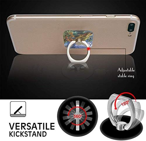 Носител на прстенот Диносаурус на прстенот на прстенот прилагодлив 360 ° Телефонски штанд за iPad, поттикне, телефон x/6/6s/7/8/8